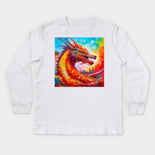 Chinese New Year 2024 Year of the Dragon Lunar New Year Happy New Year 2024 Kids Long Sleeve T-Shirt